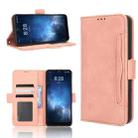 For Sharp Rouvo V Skin Feel Calf Texture Card Slots Leather Phone Case(Pink) - 1