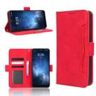 For Sharp Rouvo V Skin Feel Calf Texture Card Slots Leather Phone Case(Red) - 1