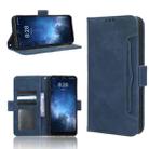 For Sharp Rouvo V Skin Feel Calf Texture Card Slots Leather Phone Case(Blue) - 1