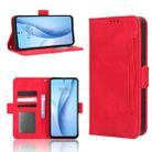 For ZTE Libero 5G III Skin Feel Calf Texture Card Slots Leather Phone Case(Red) - 1