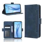 For ZTE Libero 5G III Skin Feel Calf Texture Card Slots Leather Phone Case(Blue) - 1