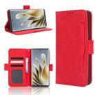 For ZTE nubia Z50 Skin Feel Calf Texture Card Slots Leather Phone Case(Red) - 1