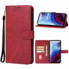 For Motorola Moto G Power 2023 Leather Phone Case(Red) - 1