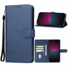 For Sony Xperia 10 V Leather Phone Case(Blue) - 1