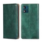 For Motorola Moto E13 4G Gloss Oil Solid Color Magnetic Leather Phone Case(Green) - 1