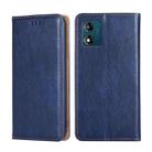 For Motorola Moto E13 4G Gloss Oil Solid Color Magnetic Leather Phone Case(Blue) - 1