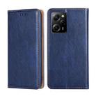 For Xiaomi Poco X5 Pro / Redmi Note 12 Pro Speed Gloss Oil Solid Color Magnetic Leather Phone Case(Blue) - 1