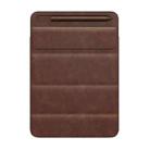 3-fold Stand Magnetic Tablet Sleeve Case Liner Bag For iPad 9.7 / 10.2 / 10.5 / 10.9 / 11 inch(Dark Brown) - 2