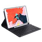 T102B For iPad Air / Pro 10.5 inch (2019) TPU Candy Color Ultra-thin Bluetooth Keyboard Tablet Case with Stand & Pen Slot(Black) - 1