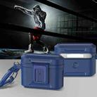 For AirPods Pro 2 Earphone TPU + PC Protective Case(Blue) - 1