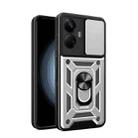 For Realme 10 Pro+ 5G Sliding Camera Cover Design Phone Case(Silver) - 1