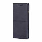 For OPPO A17k Cow Texture Magnetic Horizontal Flip Leather Phone Case(Black) - 2
