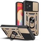 For Samsung Galaxy A04e Sliding Camera Cover Design Phone Case(Gold) - 1