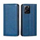 For Xiaomi Poco X5 Pro / Redmi Note 12 Pro Speed Grid Texture Magnetic Flip Leather Phone Case(Blue) - 1