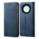 For Honor X40 Denim Texture Leather Phone Case(Blue) - 1