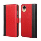 For OPPO A17k Ostrich Texture Flip Leather Phone Case(Red) - 1