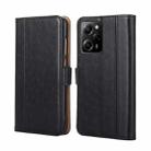 For Xiaomi Poco X5 Pro / Redmi Note 12 Pro Speed Ostrich Texture Flip Leather Phone Case(Black) - 1
