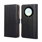 For Honor X9a 5G Ostrich Texture Flip Leather Phone Case(Black) - 1