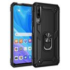 For Huawei Y9s Shockproof TPU + PC Protective Case with 360 Degree Rotating Holder(Black) - 1