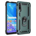 For Huawei Y9s Shockproof TPU + PC Protective Case with 360 Degree Rotating Holder(Green) - 1