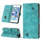 For iPod Touch 7 / Touch 6 Skin-feel Embossed Leather Phone Case(Green) - 1