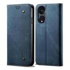 For OPPO Reno8 T 5G / A1 Pro Denim Texture Leather Phone Case(Blue) - 1