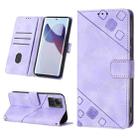 For Motorola Moto X30 Pro 5G Skin-feel Embossed Leather Phone Case(Light Purple) - 1