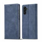 For Samsung Galaxy A14 4G / 5G LC.IMEEKE Strong Magnetism Microfiber Leather Phone Case(Blue) - 1