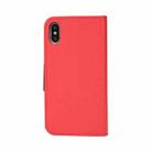 For Samsung Galaxy S21 Ultra 5G Mercury Contrast Color Splicing Leather Phone Case(Red) - 3