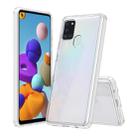 For Galaxy A21S Shockproof Scratchproof TPU + Acrylic Protective Case(Transparent) - 1