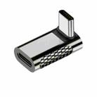 100W Type-C Male to Type-C Female 20Gbps Zinc Alloy Adapter, Style:Vertical Angle - 1