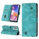 For Samsung Galaxy A32 5G / M32 5G Skin-feel Embossed Leather Phone Case(Green) - 1