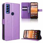 For AT&T Motivate Max U668AA Diamond Texture Leather Phone Case(Purple) - 1