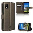 For AT&T Calypso 3 U328AA Diamond Texture Leather Phone Case(Brown) - 1