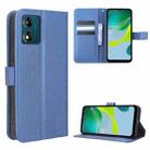 For Motorola Moto E13 4G Diamond Texture Leather Phone Case(Blue) - 1