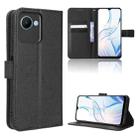 For Realme C30 / C30s Foreign Diamond Texture Leather Phone Case(Black) - 1