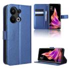 For OPPO Reno9 Pro+ 5G Diamond Texture Leather Phone Case(Blue) - 1