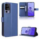 For TCL 40 R 5G Diamond Texture Leather Phone Case(Blue) - 1