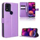 For TCL 305i Diamond Texture Leather Phone Case(Purple) - 1