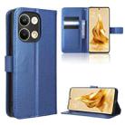 For OPPO Reno9 / Reno9 Pro 5G Diamond Texture Leather Phone Case(Blue) - 1