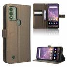 For Wiko Voix U616AT Diamond Texture Leather Phone Case(Brown) - 1