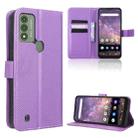 For Wiko Voix U616AT Diamond Texture Leather Phone Case(Purple) - 1