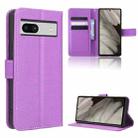 For Google Pixel 7a Diamond Texture Leather Phone Case(Purple) - 1