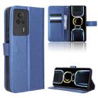 For Xiaomi Redmi K60E 5G Diamond Texture Leather Phone Case(Blue) - 1