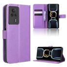 For Xiaomi Redmi K60E 5G Diamond Texture Leather Phone Case(Purple) - 1