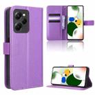 For Xiaomi Redmi Note 12 Pro 5G Speed Diamond Texture Leather Phone Case(Purple) - 1