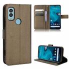 For Kyocera Android One S10 Diamond Texture Leather Phone Case(Brown) - 1