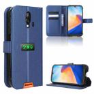 For Blackview BV7200 Diamond Texture Leather Phone Case(Blue) - 1