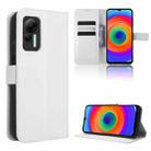 For Ulefone Note 14 Diamond Texture Leather Phone Case(White) - 1