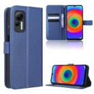 For Ulefone Note 14 Diamond Texture Leather Phone Case(Blue) - 1